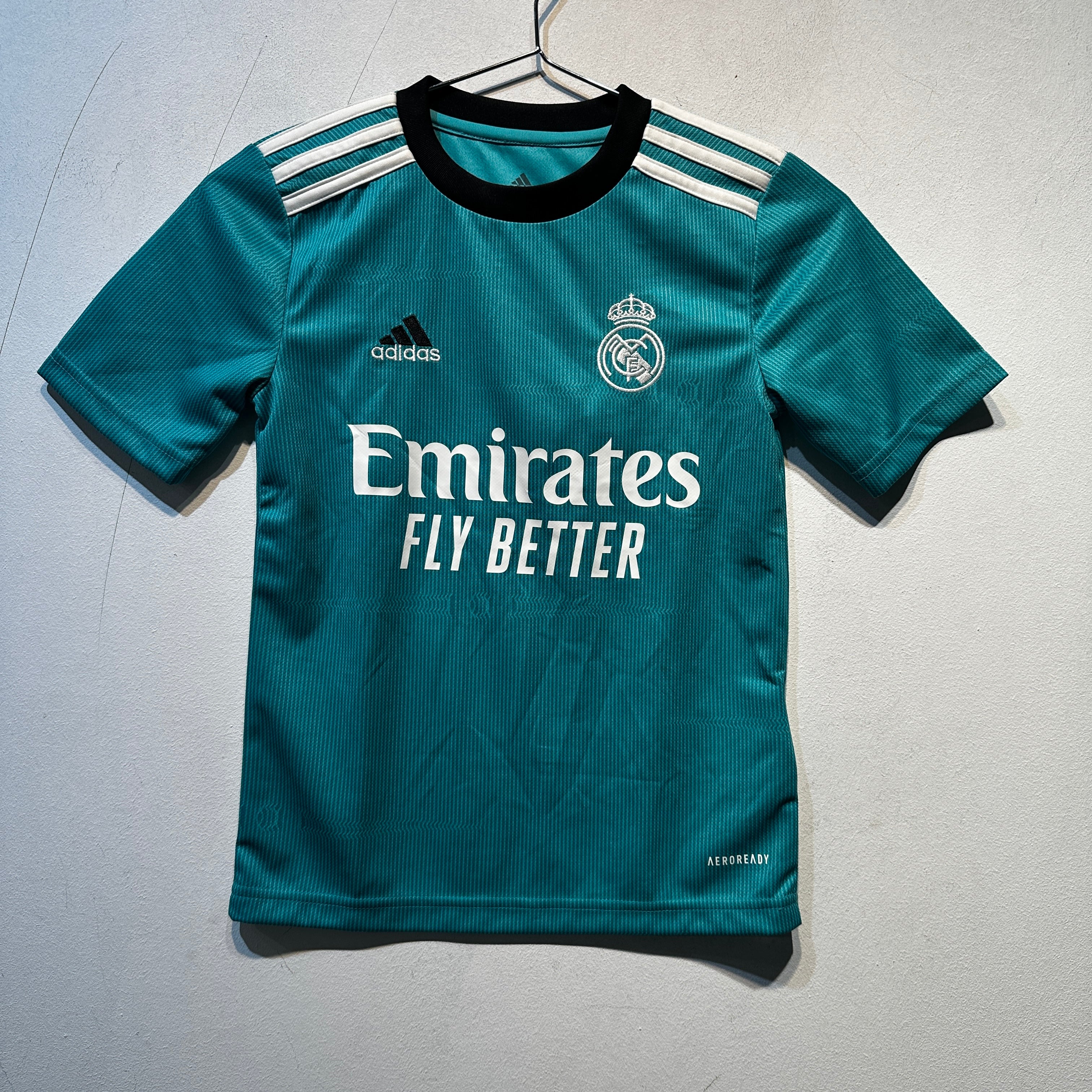Real Madrid Away Shirt 2021/2022 – Adidas Aeroready – Youth 7–8 Years
