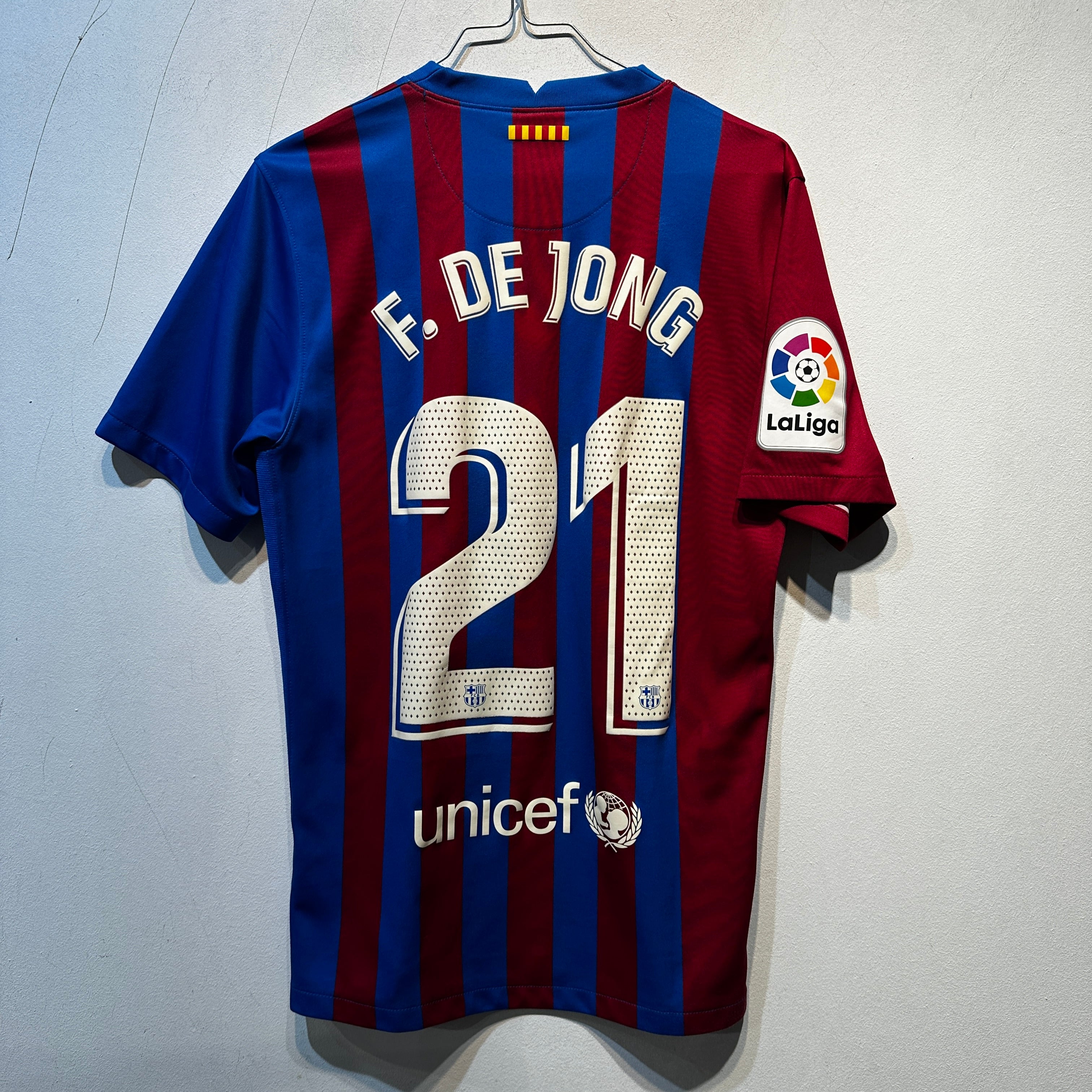 FC Barcelona “De Jong 21” Home Shirt – 2021/2022 – Size S