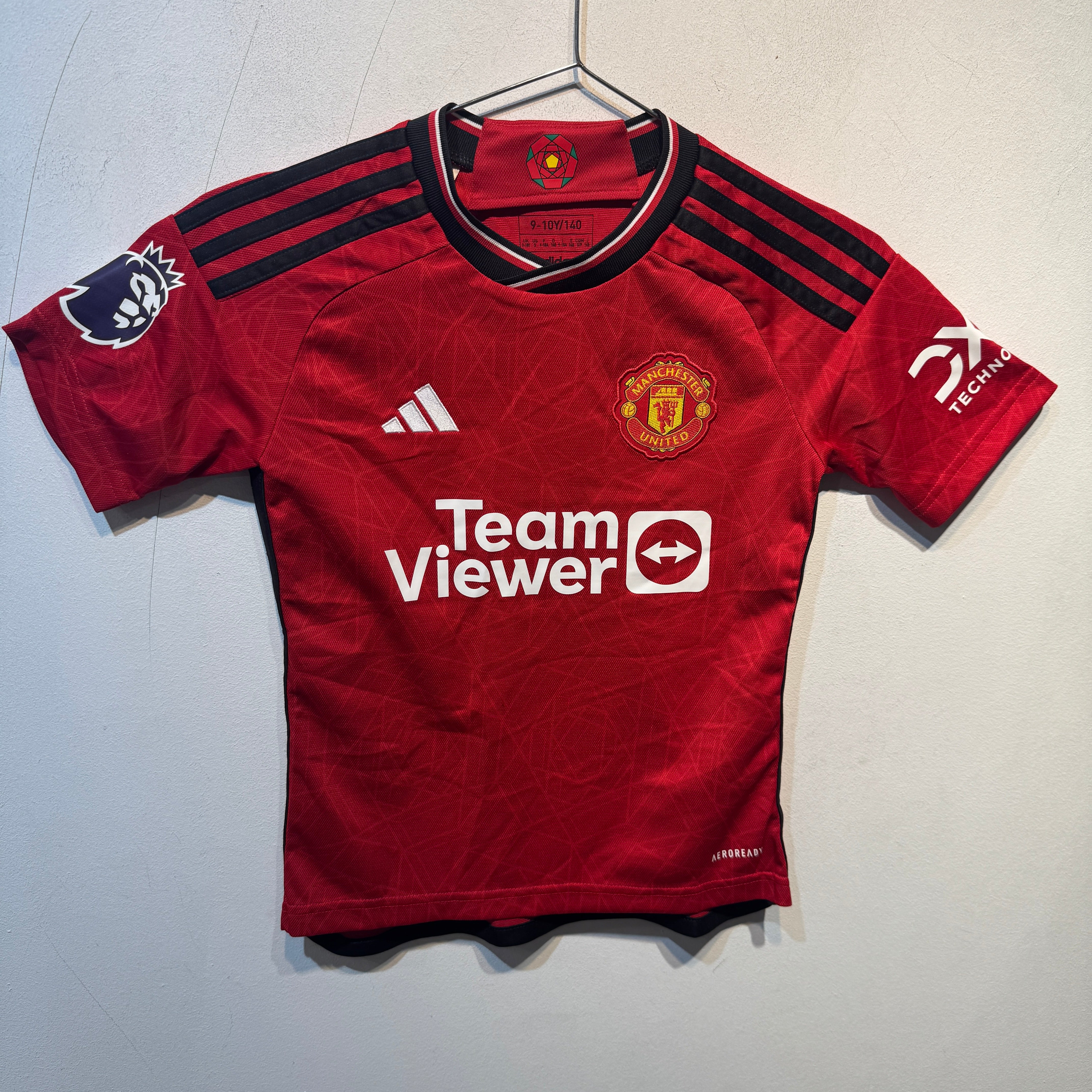 Manchester United Home Shirt 2023/2024 – Junior 9–10 Years (140) – Adidas