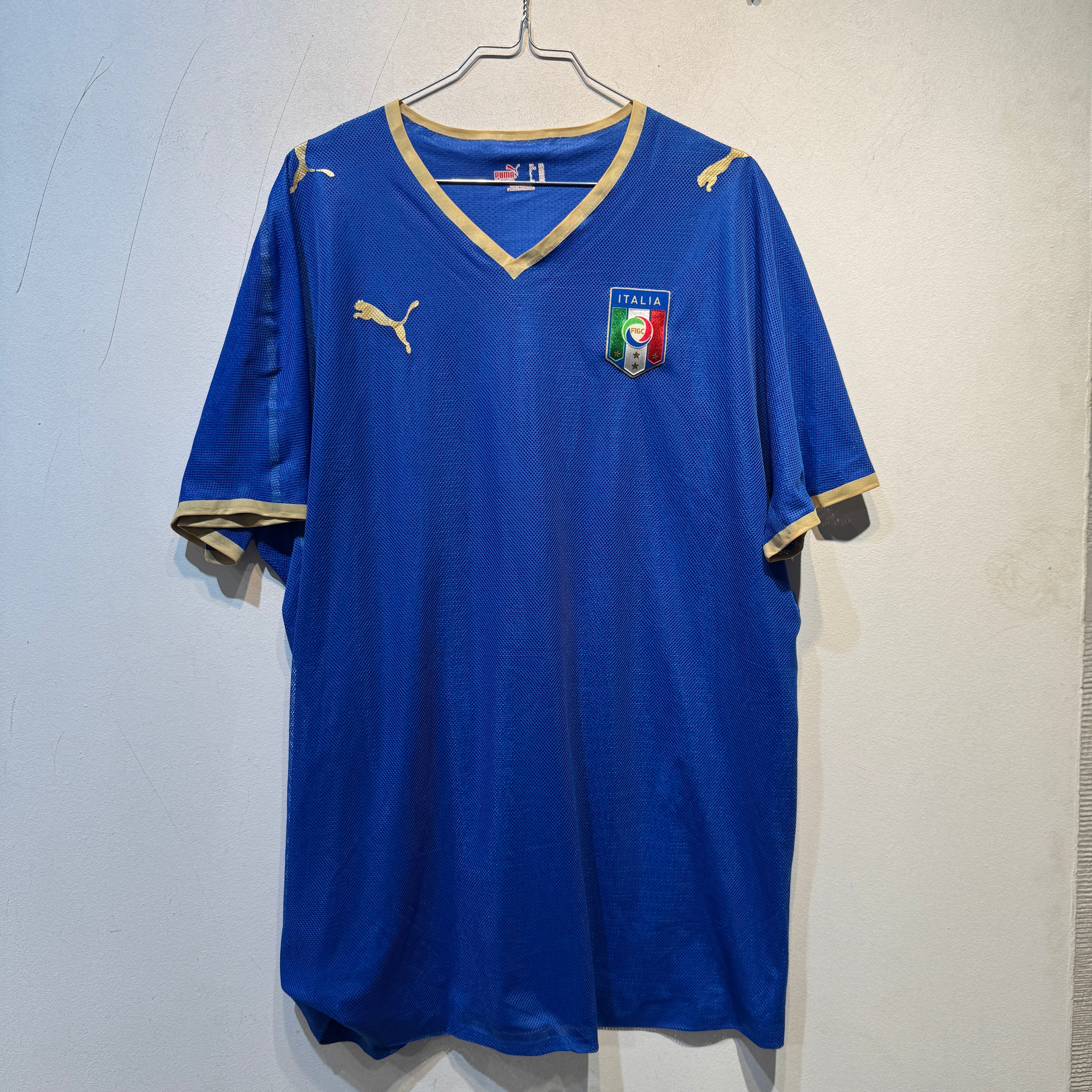 Italy National Team Puma Training Shirt – Blue/Gold – 2011/2012 – XXL