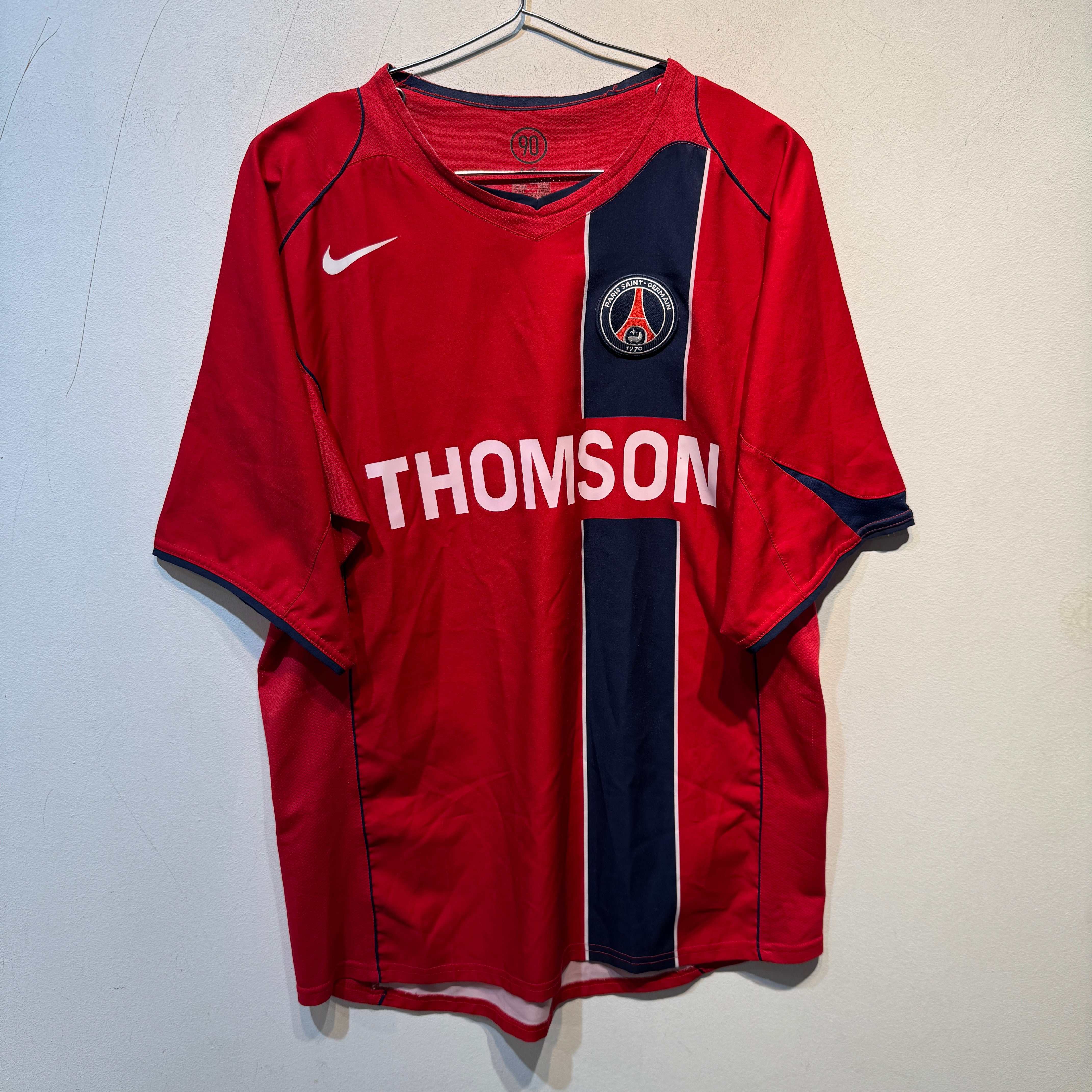 Paris Saint-Germain Home Shirt 2004/2005 – Nike – Medium – Thomson Sponsor