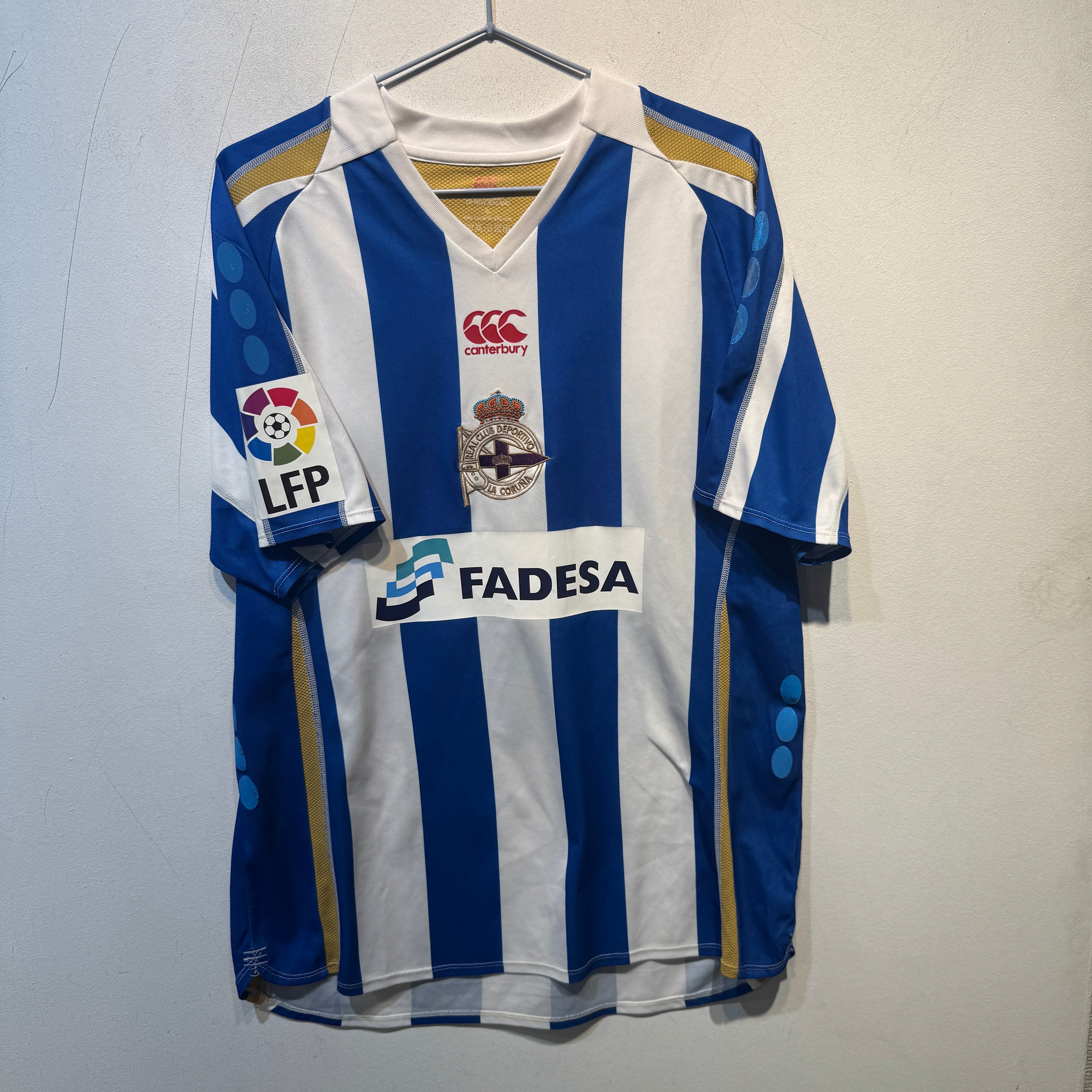 Deportivo La Coruña Home Shirt – 2007/2008 – Canterbury – Size L