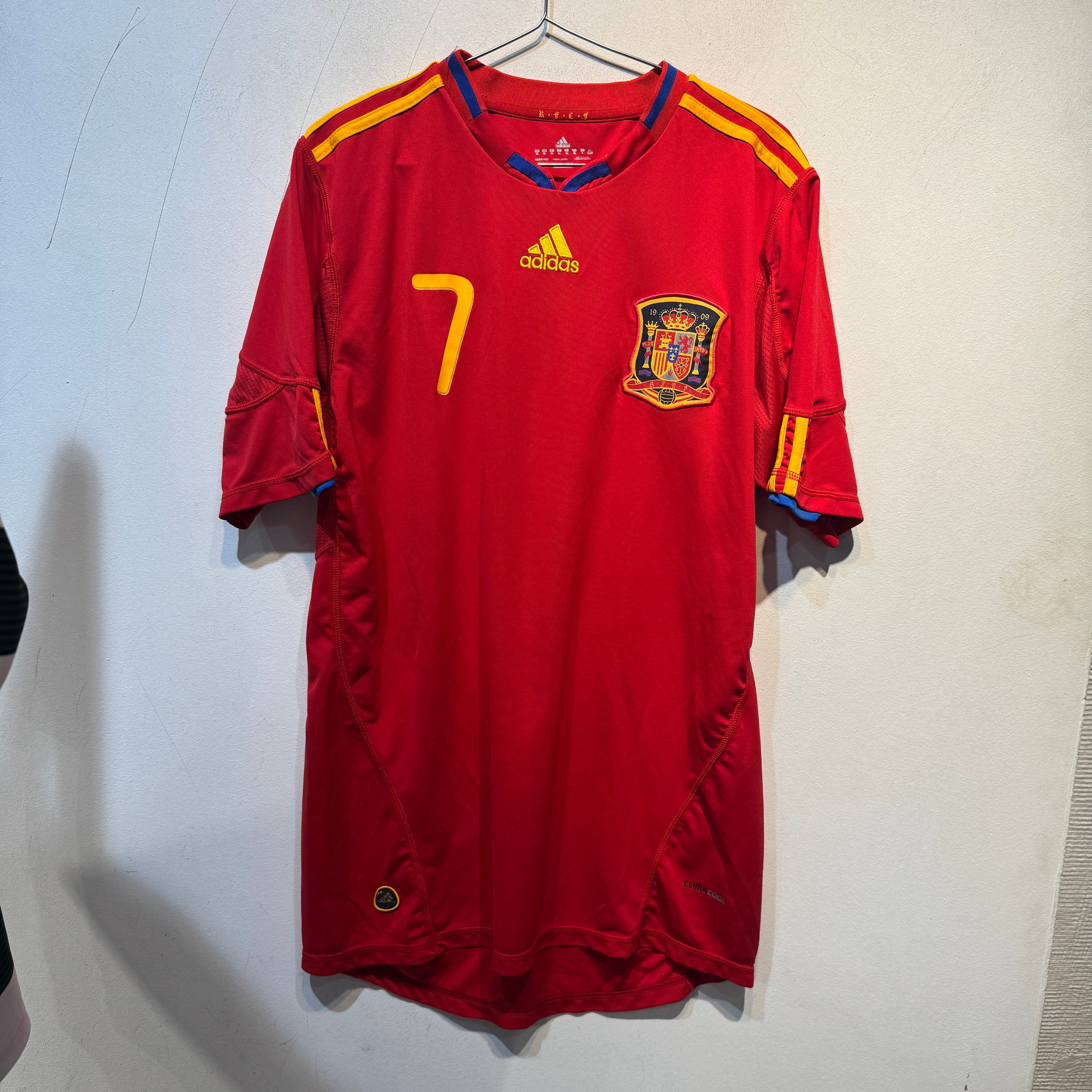 Spain “David Villa 7” Home - 2009/2010 - XL